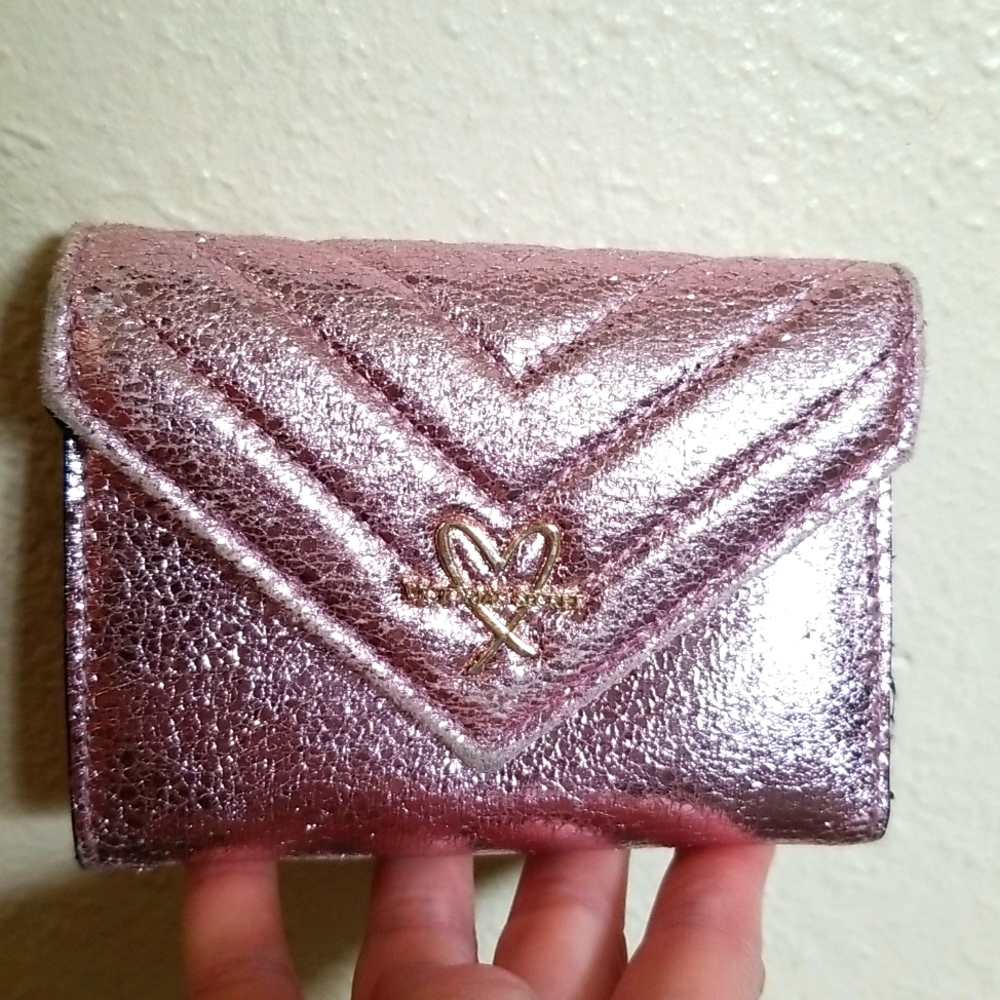 Victoria's Secret Metallic Pink Wallet-Pre-owned